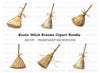 Rustic Broomstick Clipart Bundle