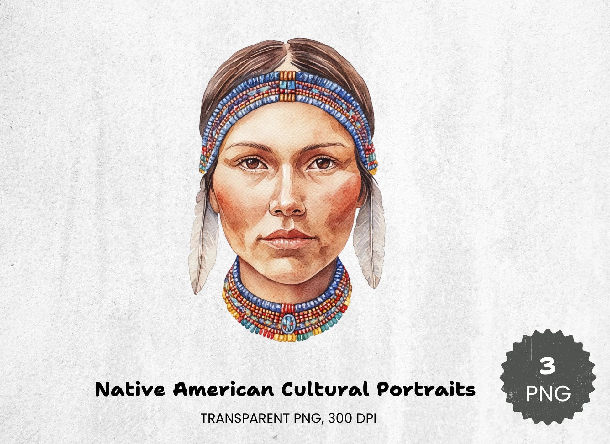 Native American Cultural Portraits Clipart Bundle - CraftNest - Digital Crafting and Art