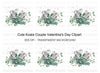 Cute Koala Couple Love Clipart Bundle