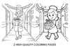 Christmas Nurse Hospital Coloring Books