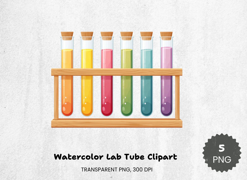 Lab Tube Clipart Bundle - CraftNest - Digital Crafting and Art