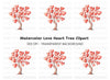 Heart Tree Clipart Bundle