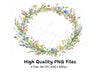 Wildflower Wreaths Clipart Bundle