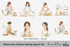Women Baking Clipart Bundle