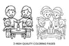 Family Christmas Candlelight Coloring Books