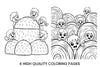 Happy Kids Playing With Hay Bales Coloring Books