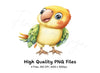 Sweet Parrot Clipart Bundle