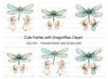 Dragonfly and Fairy Friends Clipart Bundle