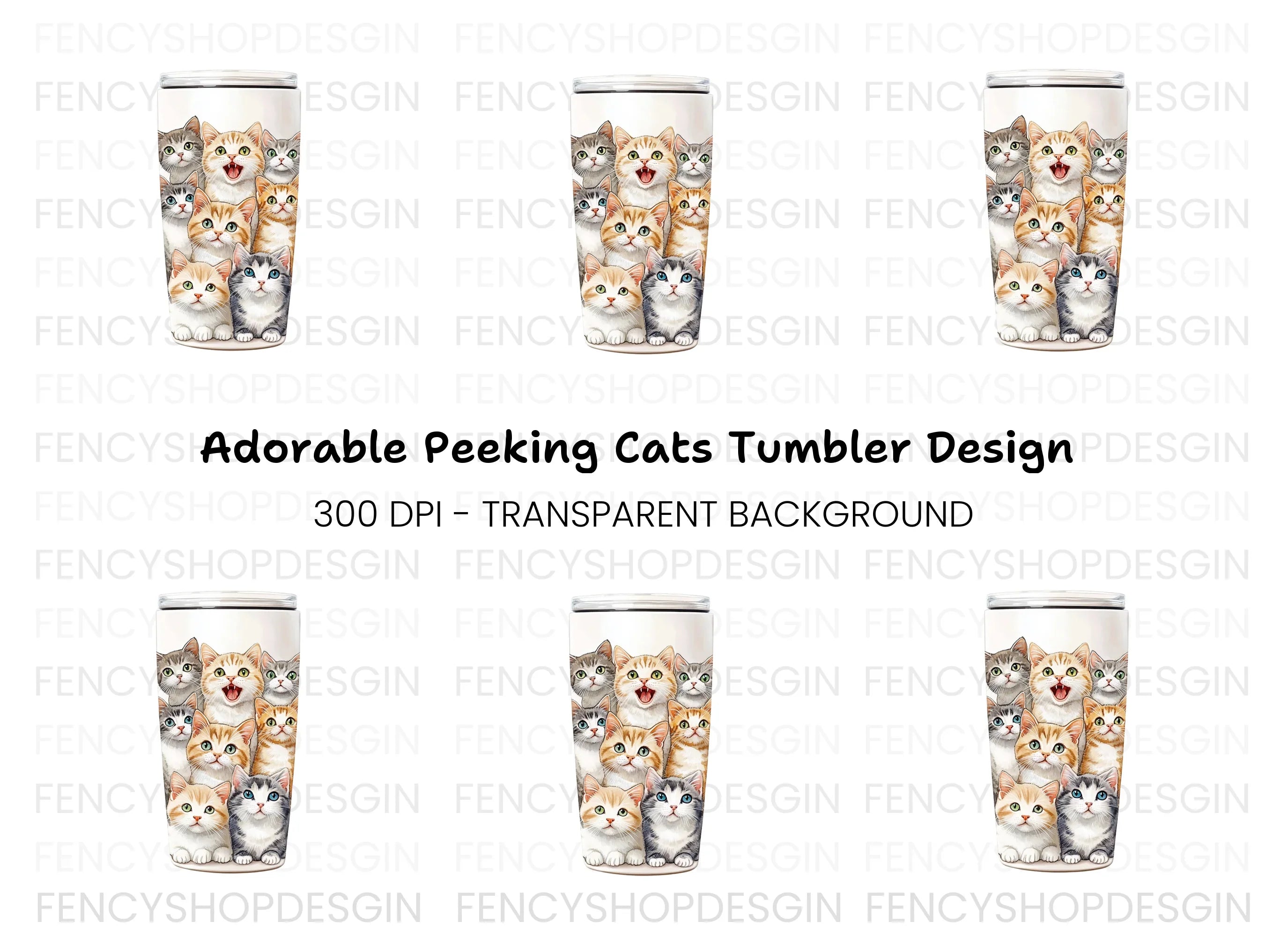 Playful Kitten Faces Clipart Bundle