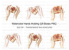 Hands Holding Gift Boxes Clipart Bundle