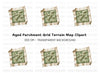 Old Treasure Map Clipart Bundle