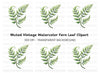 Elegant Green Fern Branch Clipart Bundle