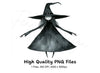 Cute Witch Clipart Bundle