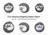 Cute Hedgehog Clipart Bundle