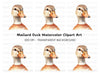 Adorable Duck Head Clipart Bundle