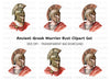 Historical Roman Soldier Profile Clipart Bundle