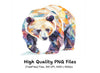 Geometric Bear Clipart Bundle