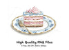 Elegant Cake Clipart Bundle