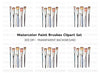 Paint Brushes Clipart Bundle