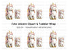 Cute Unicorn Clipart Bundle for Kids
