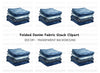 Stack of Folded Denim Clipart Bundle