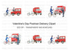 Valentine's Day Delivery Clipart Bundle