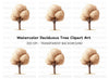 Tree Brown Tones Clipart Bundle