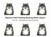 Wolf Holding Moon Clipart Bundle
