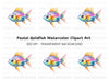 Colorful Goldfish Clipart Bundle