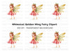 Christmas Fairy with Holly Clipart Bundle