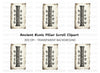 Ancient Runic Scroll Clipart Bundle