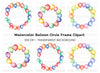 Balloon Frames Clipart Bundle