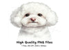 Bichon Frise Puppy Face Clipart Bundle