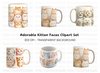 Cute Kitten Faces Clipart Bundle
