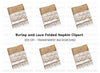 Burlap and Lace Border Clipart Bundle