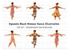 African Dancers Clipart Bundle