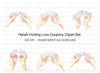 Hands Holding Tickets Clipart Bundle