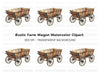 Single Wooden Wagon Clipart Bundle