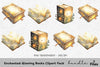 Enchanted Glowing Books Clipart Bundle