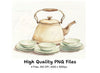 Vintage Tea Clipart Bundle