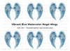 Winter Angel Wings Clipart Bundle