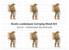 Lumberjack Carrying Logs Clipart Bundle