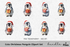 Cute Christmas Penguin Clipart Bundle