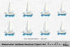 Sailboat Nautical Clipart Bundle