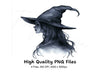 Mystical Witch Silhouette Clipart Bundle