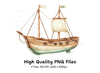 Vintage Pirate Ships Clipart Bundle
