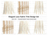 Floral Embroidered Curtain Clipart Bundle
