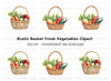 Vegetable Baskets Clipart Bundle