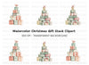 Christmas Gift Box Stacks Clipart Bundle