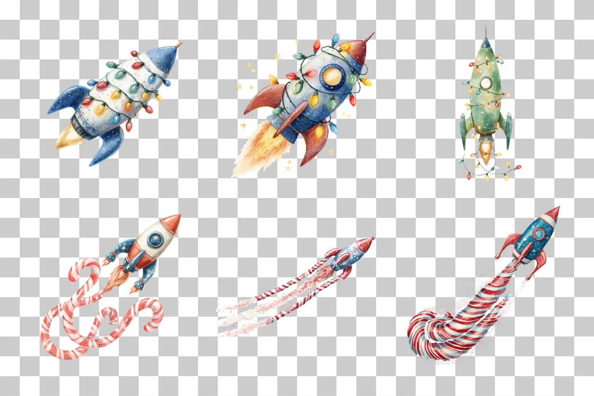 Cozy Rocket Clipart Bundle - CraftNest - Digital Crafting and Art